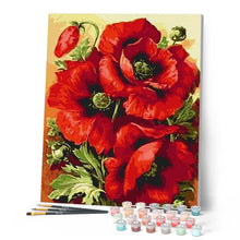 Laden Sie das Bild in den Galerie-Viewer, Malen nach Zahlen Erwachsene Mohnblumen Figured'Art
