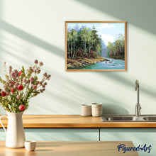 Laden Sie das Bild in den Galerie-Viewer, Malen nach Zahlen für Erwachsene | Fluss im Frühjahr | Figured'Art