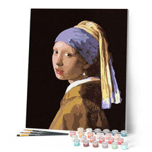 Laden Sie das Bild in den Galerie-Viewer, Malen nach Zahlen für Erwachsene | Vermeer - Mädchen mit dem Perlenohrring | Figured'Art