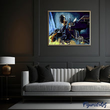 Laden Sie das Bild in den Galerie-Viewer, Malen nach Zahlen für Erwachsene | Nachdenklicher Pianist | Figured'Art