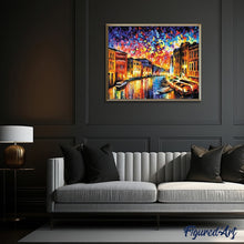 Laden Sie das Bild in den Galerie-Viewer, Malen nach Zahlen für Erwachsene | Canal Grande in Venedig | Figured'Art