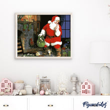 Laden Sie das Bild in den Galerie-Viewer, Malen nach Zahlen für Erwachsene | Weihnachtsgeschenk am Kamin | Figured'Art
