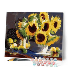 Laden Sie das Bild in den Galerie-Viewer, Malen nach Zahlen für Erwachsene | Obst und Sonnenblumen | Figured'Art