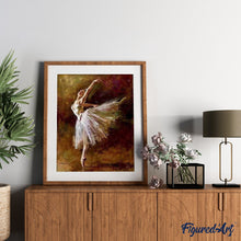 Laden Sie das Bild in den Galerie-Viewer, Malen nach Zahlen für Erwachsene | Ballerina auf den Zehen | Figured'Art