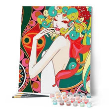 Laden Sie das Bild in den Galerie-Viewer, Malen nach Zahlen für Erwachsene | Asiatin Pop Art | Figured'Art