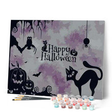 Laden Sie das Bild in den Galerie-Viewer, Malen nach Zahlen für Erwachsene | Halloween Illustration | Figured'Art