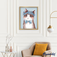 Laden Sie das Bild in den Galerie-Viewer, Malen nach Zahlen für Erwachsene | Fräulein Katze | Figured'Art