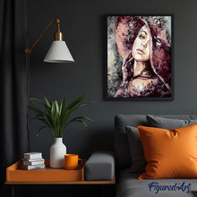 Laden Sie das Bild in den Galerie-Viewer, Malen nach Zahlen für Erwachsene | Frau mit rotem Hut | Figured'Art