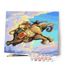 Laden Sie das Bild in den Galerie-Viewer, Malen nach Zahlen für Erwachsene | Abenteuer und Elefant | Figured'Art