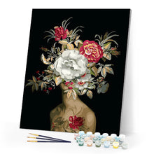 Laden Sie das Bild in den Galerie-Viewer, Frau und Blumenexplosion