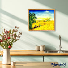 Laden Sie das Bild in den Galerie-Viewer, Malen nach Zahlen für Erwachsene | In den Reisfeldern | Figured'Art