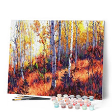 Laden Sie das Bild in den Galerie-Viewer, Malen nach Zahlen für Erwachsene | Wald im Herbst | Figured'Art