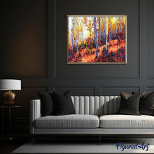 Laden Sie das Bild in den Galerie-Viewer, Malen nach Zahlen für Erwachsene | Wald im Herbst | Figured'Art