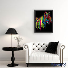 Laden Sie das Bild in den Galerie-Viewer, Malen nach Zahlen für Erwachsene | Buntes Zebra 2 | Figured'Art