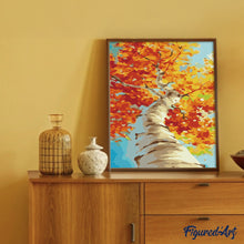 Laden Sie das Bild in den Galerie-Viewer, Malen nach Zahlen für Erwachsene | Birke im Herbst | Figured'Art