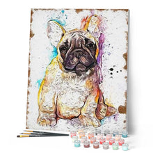 Laden Sie das Bild in den Galerie-Viewer, Malen nach Zahlen für Erwachsene | Brauner Hund | Figured'Art