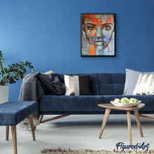 Laden Sie das Bild in den Galerie-Viewer, Malen nach Zahlen für Erwachsene | Farbiges Portrait einer Frau | Figured'Art