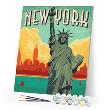 Laden Sie das Bild in den Galerie-Viewer, Reiseposter New York City