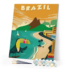Laden Sie das Bild in den Galerie-Viewer, Reiseposter Brasilien
