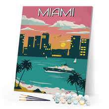 Laden Sie das Bild in den Galerie-Viewer, Reiseposter Miami