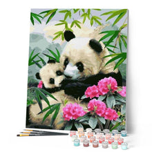 Laden Sie das Bild in den Galerie-Viewer, Malen nach Zahlen für Erwachsene | Große Pandas | Figured'Art