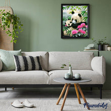 Laden Sie das Bild in den Galerie-Viewer, Malen nach Zahlen für Erwachsene | Große Pandas | Figured'Art