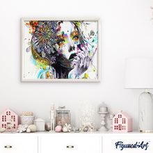 Laden Sie das Bild in den Galerie-Viewer, Malen nach Zahlen für Erwachsene | Frau abstrakt | Figured'Art