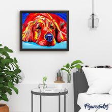 Laden Sie das Bild in den Galerie-Viewer, Malen nach Zahlen für Erwachsene | Roter Hund auf dem Boden | Figured'Art