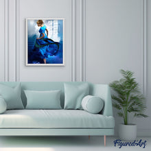 Laden Sie das Bild in den Galerie-Viewer, Malen nach Zahlen für Erwachsene | Tänzerin in blau | Figured'Art