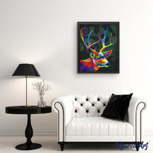 Laden Sie das Bild in den Galerie-Viewer, Malen nach Zahlen für Erwachsene | Hirsch Pop Art | Figured'Art