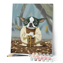 Laden Sie das Bild in den Galerie-Viewer, Malen nach Zahlen für Erwachsene | Hund Yoda | Figured'Art