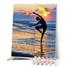 Laden Sie das Bild in den Galerie-Viewer, Malen nach Zahlen für Erwachsene | Ballett auf dem Strand | Figured'Art