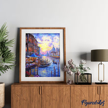 Laden Sie das Bild in den Galerie-Viewer, Malen nach Zahlen für Erwachsene | Der Grosse Kanal in Venedig | Figured'Art