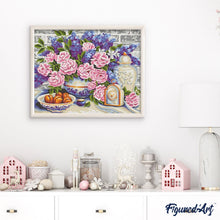 Laden Sie das Bild in den Galerie-Viewer, Malen nach Zahlen für Erwachsene | Schöne Vase in der Küche | Figured'Art
