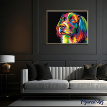 Laden Sie das Bild in den Galerie-Viewer, Malen nach Zahlen für Erwachsene | Hund Pop Art | Figured'Art