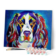 Laden Sie das Bild in den Galerie-Viewer, Malen nach Zahlen für Erwachsene | Farbiger Hund | Figured'Art