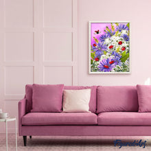 Laden Sie das Bild in den Galerie-Viewer, Malen nach Zahlen für Erwachsene | Marienkäfer in Blumen | Figured'Art