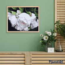 Laden Sie das Bild in den Galerie-Viewer, Malen nach Zahlen für Erwachsene | Weisse Rosen | Figured'Art