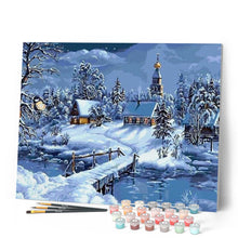 Laden Sie das Bild in den Galerie-Viewer, Malen nach Zahlen für Erwachsene | Landschaft Winter | Figured'Art