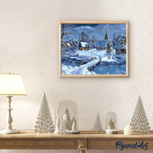 Laden Sie das Bild in den Galerie-Viewer, Malen nach Zahlen für Erwachsene | Landschaft Winter | Figured'Art