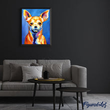 Laden Sie das Bild in den Galerie-Viewer, Malen nach Zahlen für Erwachsene | Glücklicher kleiner Hund | Figured'Art