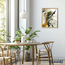 Laden Sie das Bild in den Galerie-Viewer, Malen nach Zahlen für Erwachsene | Goldener Pfau | Figured'Art
