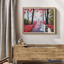 Laden Sie das Bild in den Galerie-Viewer, Malen nach Zahlen für Erwachsene | Spaziergang im roten Wald | Figured'Art