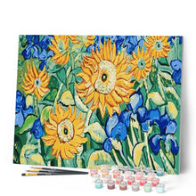 Laden Sie das Bild in den Galerie-Viewer, Malen nach Zahlen für Erwachsene | Van Gogh - Sonnenblumen Garten | Figured'Art
