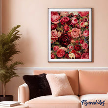 Laden Sie das Bild in den Galerie-Viewer, Malen nach Zahlen für Erwachsene | Romantische Blumen | Figured'Art