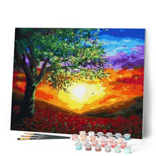 Laden Sie das Bild in den Galerie-Viewer, Malen nach Zahlen für Erwachsene | Strahlender Sonnenuntergang | Figured'Art