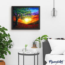 Laden Sie das Bild in den Galerie-Viewer, Malen nach Zahlen für Erwachsene | Strahlender Sonnenuntergang | Figured'Art
