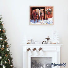 Laden Sie das Bild in den Galerie-Viewer, Pferde in Weihnachtszeit