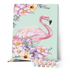Laden Sie das Bild in den Galerie-Viewer, Malen nach Zahlen für Erwachsene | Schöner Flamingo | Figured'Art