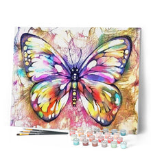 Laden Sie das Bild in den Galerie-Viewer, Malen nach Zahlen für Erwachsene | Bunter Schmetterling | Figured'Art